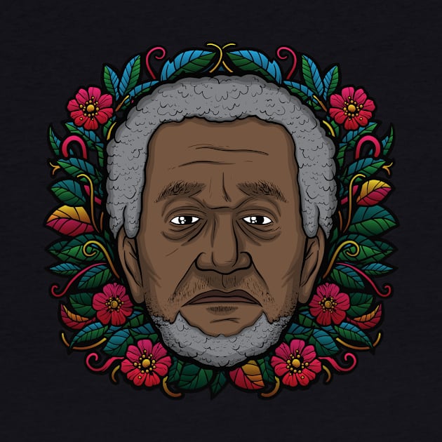 Redd Foxx (Flowered) by Baddest Shirt Co.